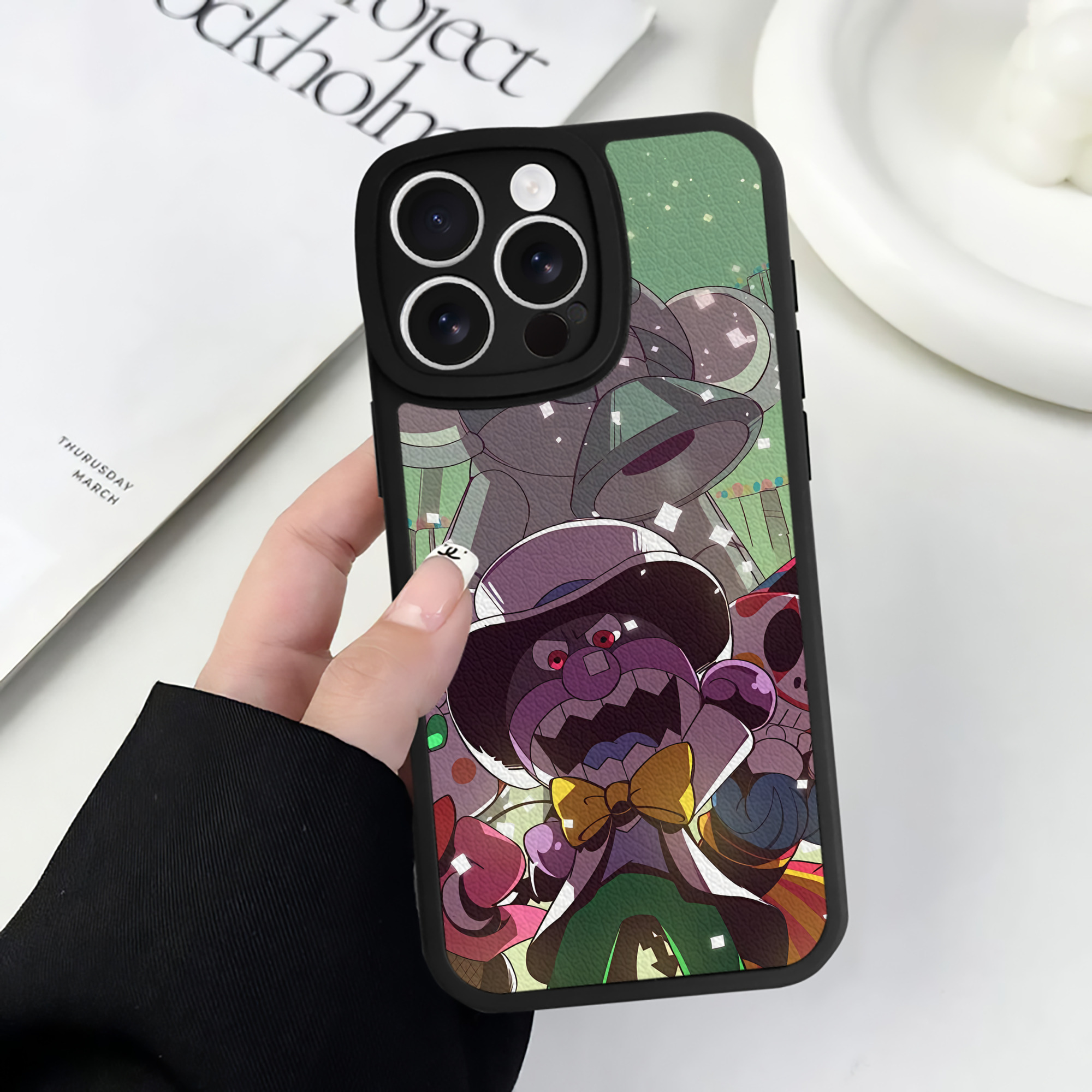 （画像用） アンパンマン Anpanman 【iPhone 16シリーズ対応】シリコンスマホケース（レザー調） 材質：シリコン